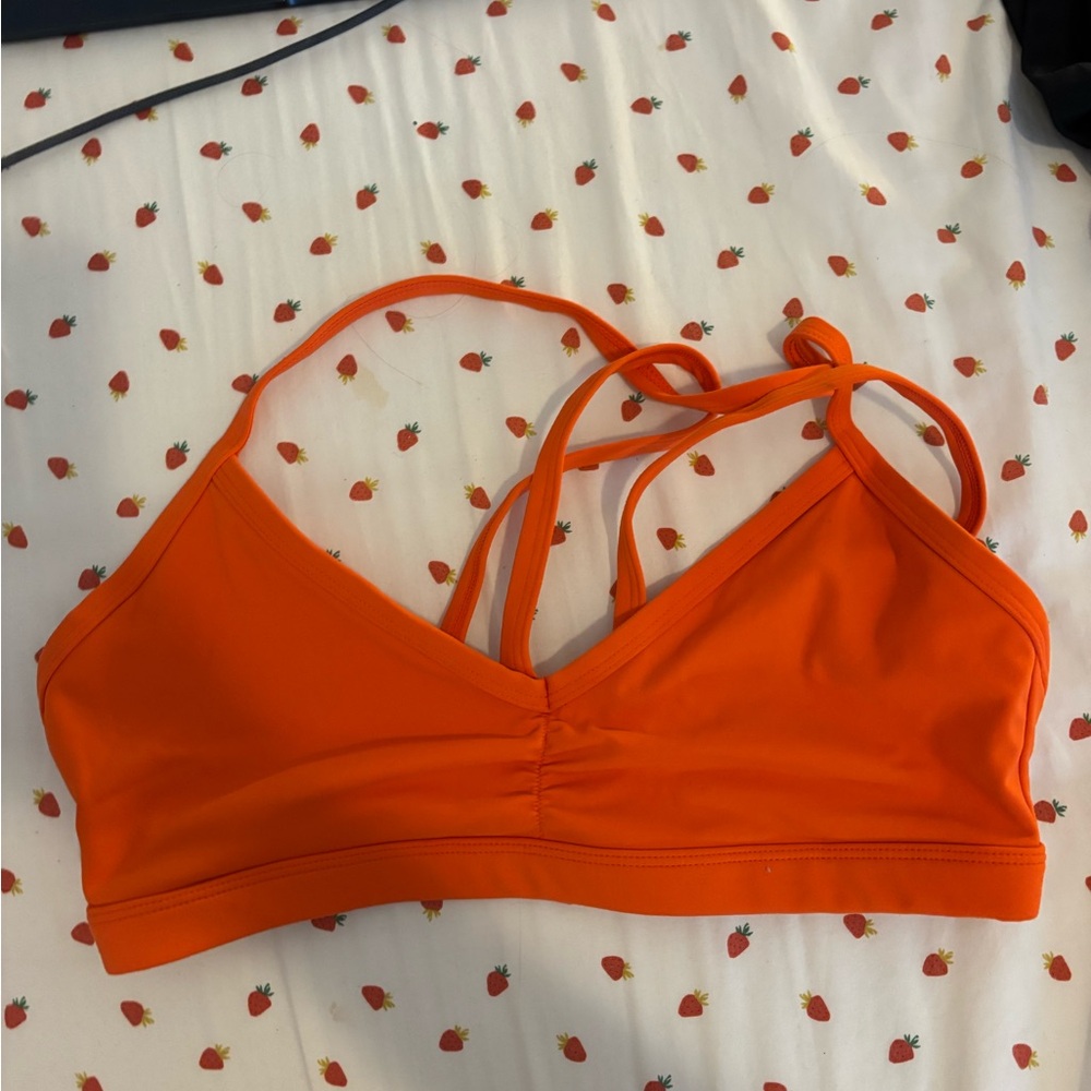 Vibrant Orange sports bra